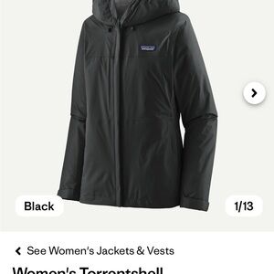 Patagonia Women's Black Torrentshell Jacket